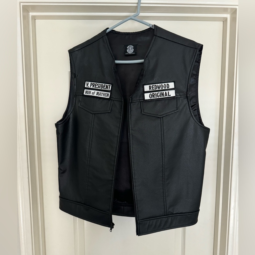 Jax Teller Sons of Anarchy motorcycle club biker vest cut Halloween costume